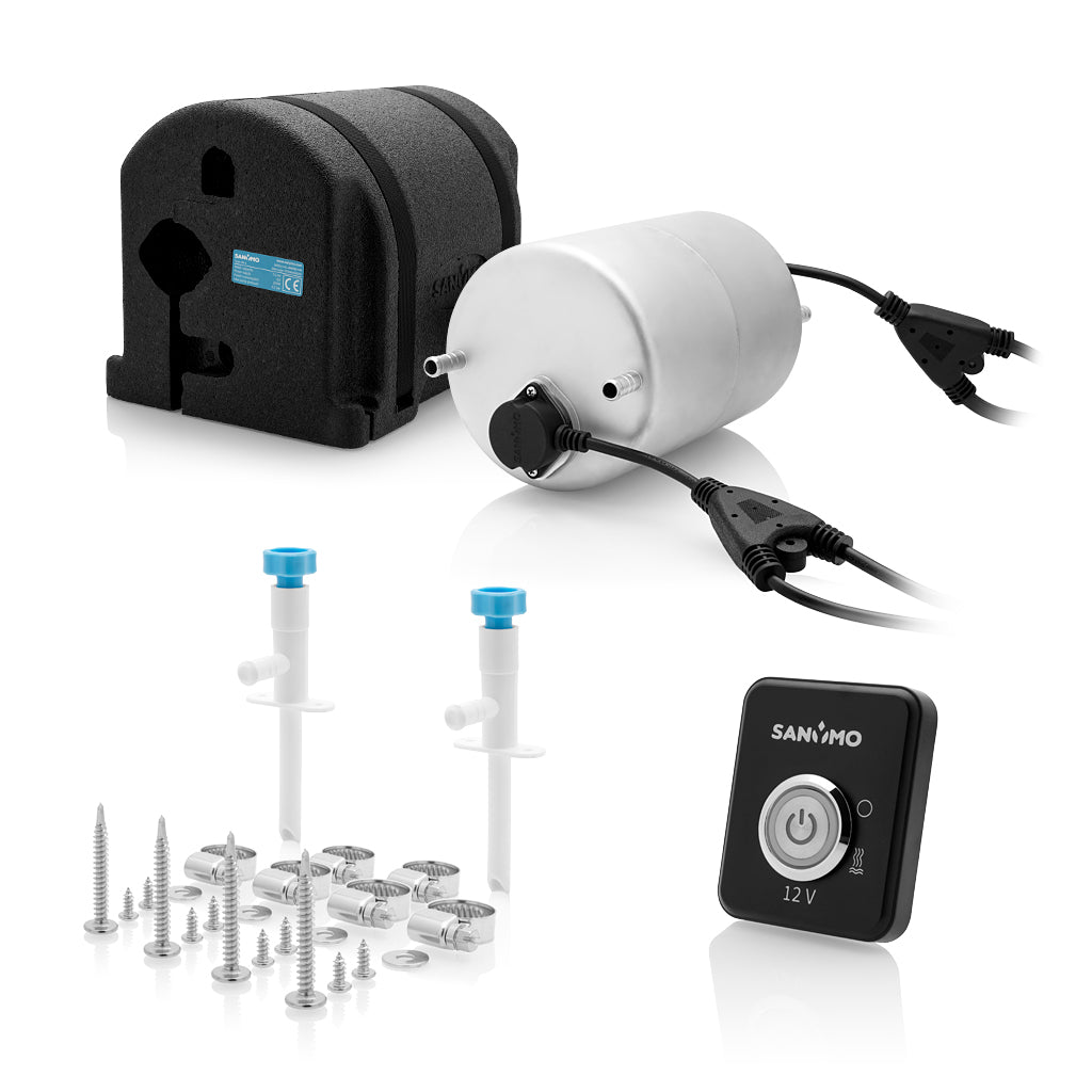 SANYMO XB-3 Combi | boiler | ideaal voor caravan en camper | energiebesparend | 3 liter | 200W + 300W | 12V + 230V